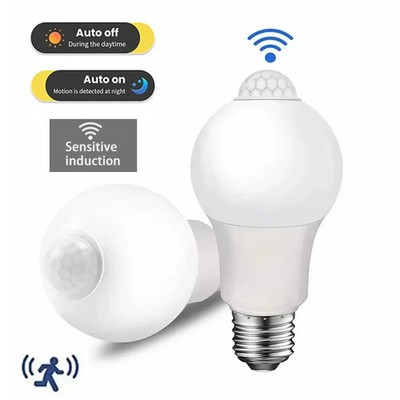 LED PIR Bewegungssensor Glühbirne E27 Außen Innen 15W 18W