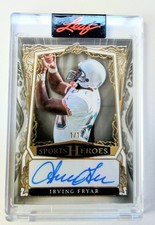 2025-Leaf Sports Heroes -Irving Fryar-gold 1/1-autograph Card