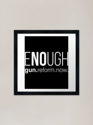 No Gun Awareness Day Wear orange gerahmtes Wandbild Poster Leinwanddruck Bild