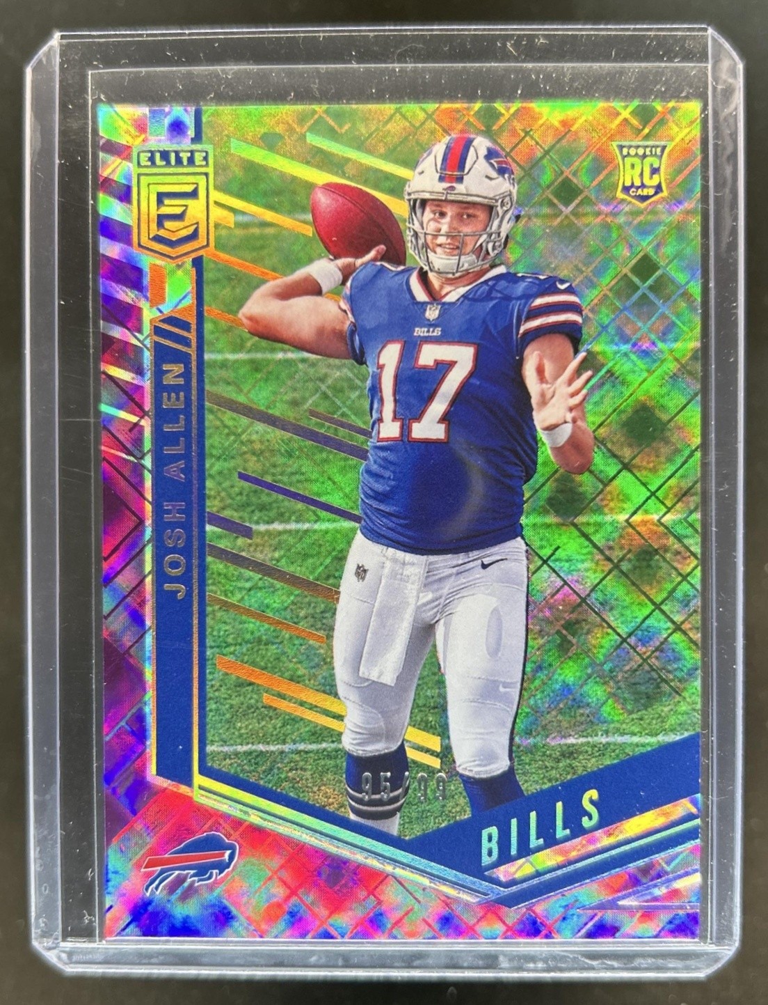 2018 Panini Donruss Elite Josh Allen RC Purple Rookie #/99 Bills