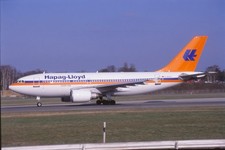 Dia D-AHLX Airbus A310-204 Hapag-Lloyd Flugzeug 35mm ungerahmt O01-2-2