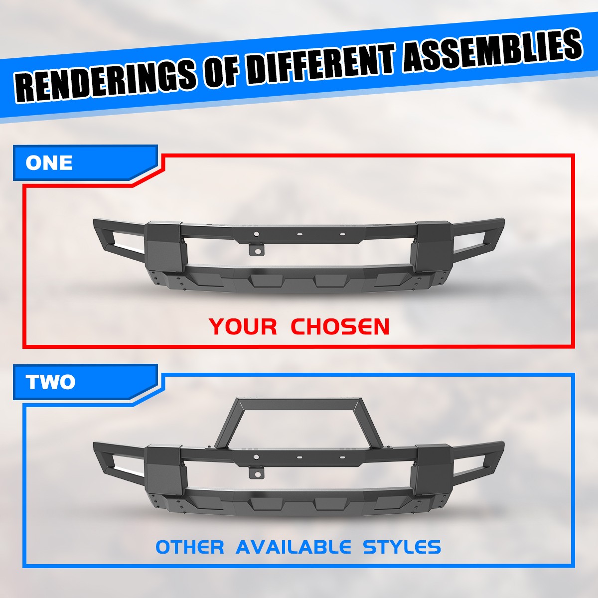 Heavy Steel Front Bumper For 2024-25 Tesla Cybertruck  W/Mounting Hole Of Camera