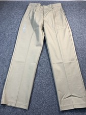 Universal School Uniform Pants Boys Size 16 Beige Straight Leg Pleated