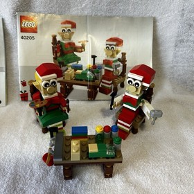 LEGO Seasonal: LEGO Santa (40206) Little Elf Helpers (40295) Used W/Instructions