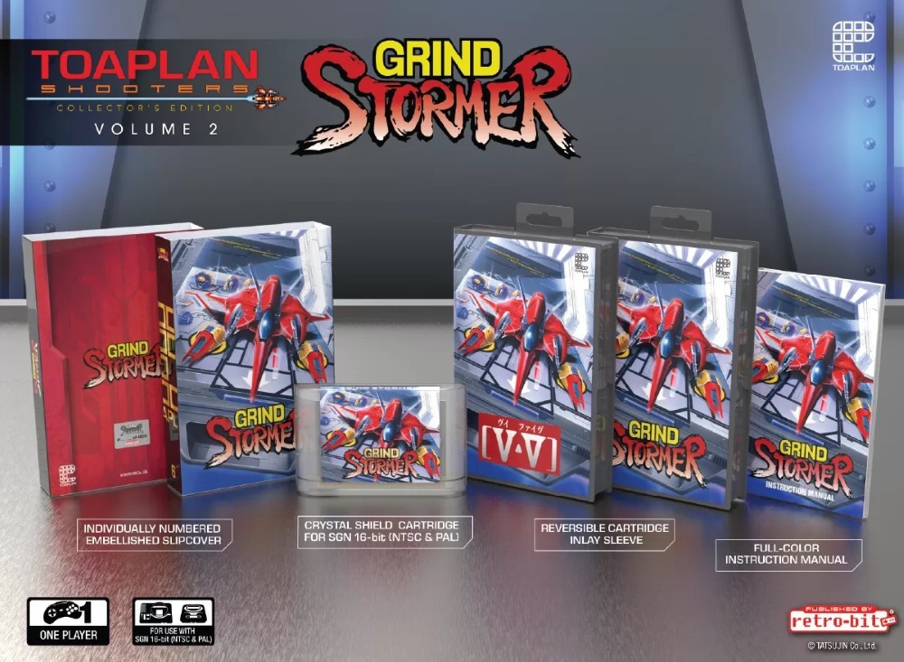 Grind Stormer Collector Megadrive Toaplan nostalgie shoot'em up
