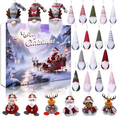 Advent Calendar Gnome 2025, Gnome Christmas Advent Calendar with 24PCS Christmas