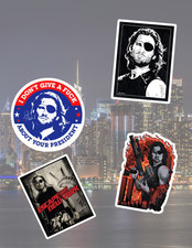 Escape From New York 80s Movie 4pc Sticker Pa...