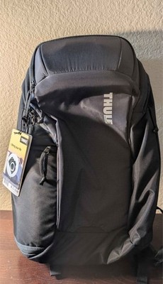 Thule Black Nylon Camera Backpack Adjustable Accessory Compartments