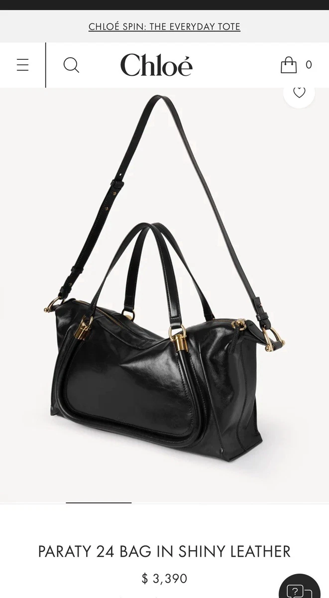 ⭐️新品未使用⭐️　Chloe　Paraty　2way　ハンドバッグ　ブラック Chloe（クロエ） 【並行輸入品】 CHLOE 2WAYバッグ PARATY パラティ24