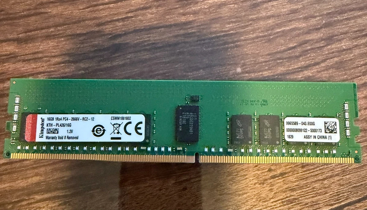 Kingston DIMM Computer Memory (RAM 16 GB Capacity per Module) for