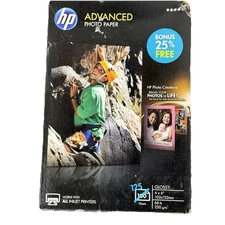 Printer HP Advanced Photo Paper Glossy 4x6 In 125 Sheets SF779A 66lb
