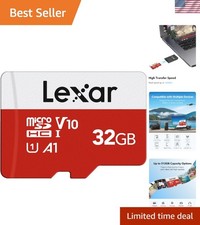 32GB UHS-I Micro SD Card - Waterproof, Drop Proof  100MB/s Transfer Rate