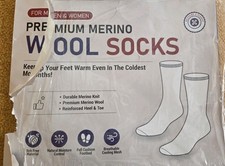 Premium Merino Wool Socks For Men Women Size Small/Medium NIP