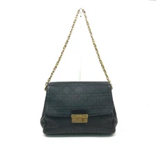 Dior Cowhide Black Cannage Leather Large Diorling Shoulder Bag USA