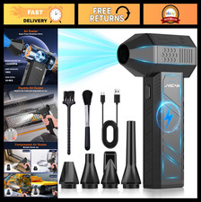 High-Power Compressed Air Duster 130,000 RPM Blower, Brushless Motor, Dust Clean