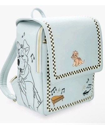 NEW Loungefly Disney Oliver and Company Oliver Music Musical Notes Mini Backpack