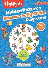 Highlights Dinosaur Puffy Sticker Playscenes Paperback Puffy Sticker Playscene