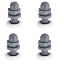 4 x Replacement Shower Door Rollers/Runners/Wheels 25mm Wheel Diameter SS
