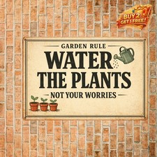 Sometimes I Wet My Plants Funny Patio Garden Metal Sign for Outside 8x12