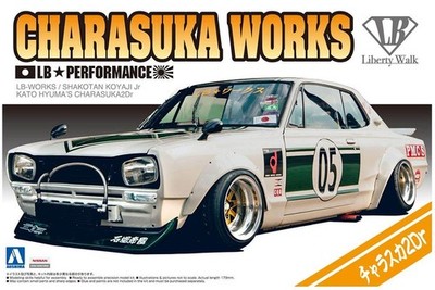 Nissan Skyline LB Works Charasuka 2Dr 1:24 Model Kit Bausatz Aoshima 057575