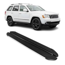 Trittbretter Seitenschweller für Jeep Grand Cherokee 2005-2011 Alu Schwarz Grau