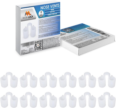 Nose Vent Sinus Relief Dilator (Pack of 12 Medium Size) Soft Vents - a Simple S