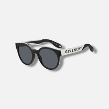 Givenchy GV 7017/N/S Men's Black White Sunglasses 50-21-150