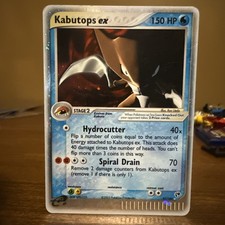 Pokémon TCG Kabutops EX Sandstorm Holo Card 97/100 Moderate Played