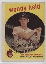 1959 Topps Woodie Held (Gray Back) #266 1t8f