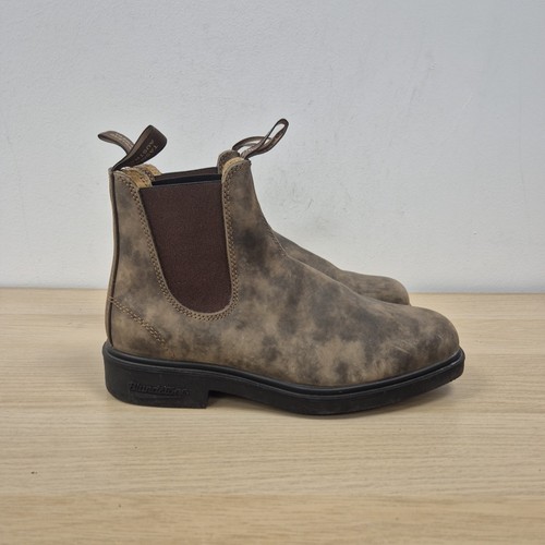 Blundstone BL 585 Boots Dealer Rustic Brown Leather Country Chelsea Boots Uk 7.5 - 第 6/12 張圖片