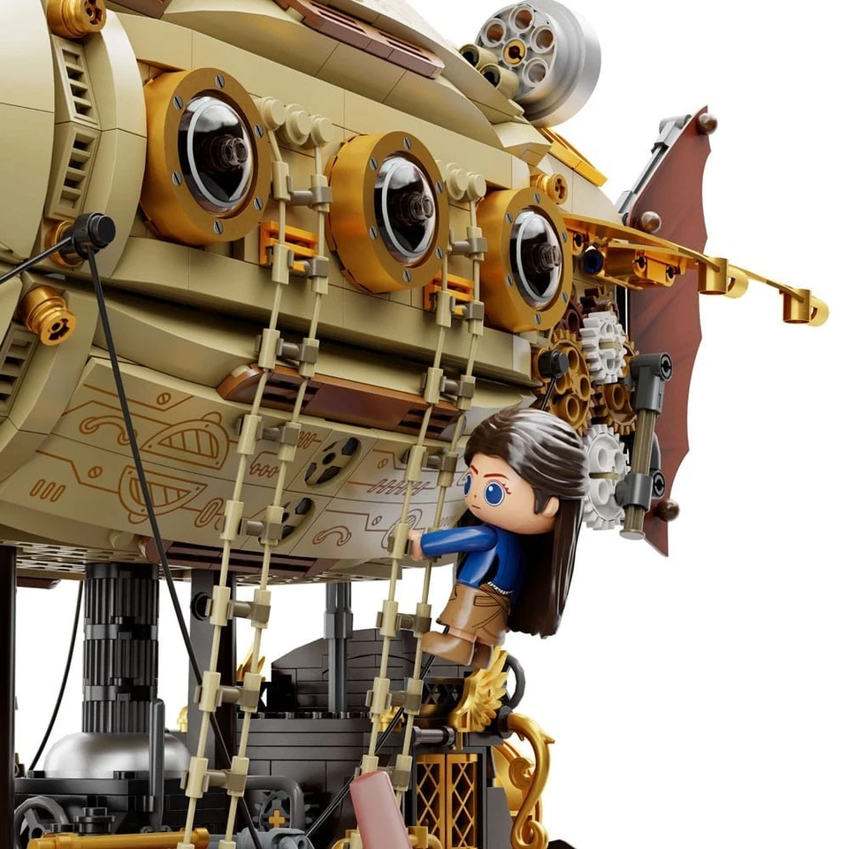 Action Figure Pantasy Steampunk Airship Set Costruzioni da 2814 Pezzi 38 cm - Immagine 3 di 4