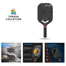 Pickleball Paddles, Carbon Fiber Pickleball Paddle with a 13mm Polypropylene ...
