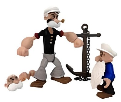 GW4071 Popeye Actionfigur Wave 02 Poopdeck Pappy Neu