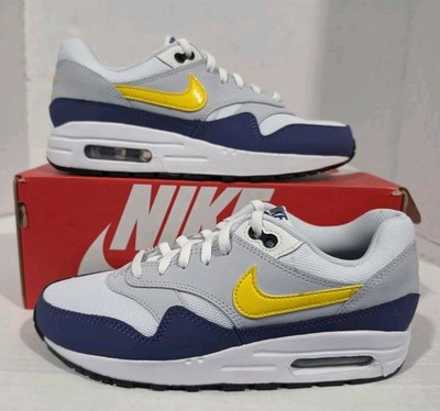 Nike Air Max 1 GS Blue Yellow Blue Youth 6y NEW WITH DEFECTS DZ3307-107