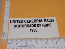 Tonka United Cerebral Palsy Allied Van Line Roof Replacement Sticker TK-247