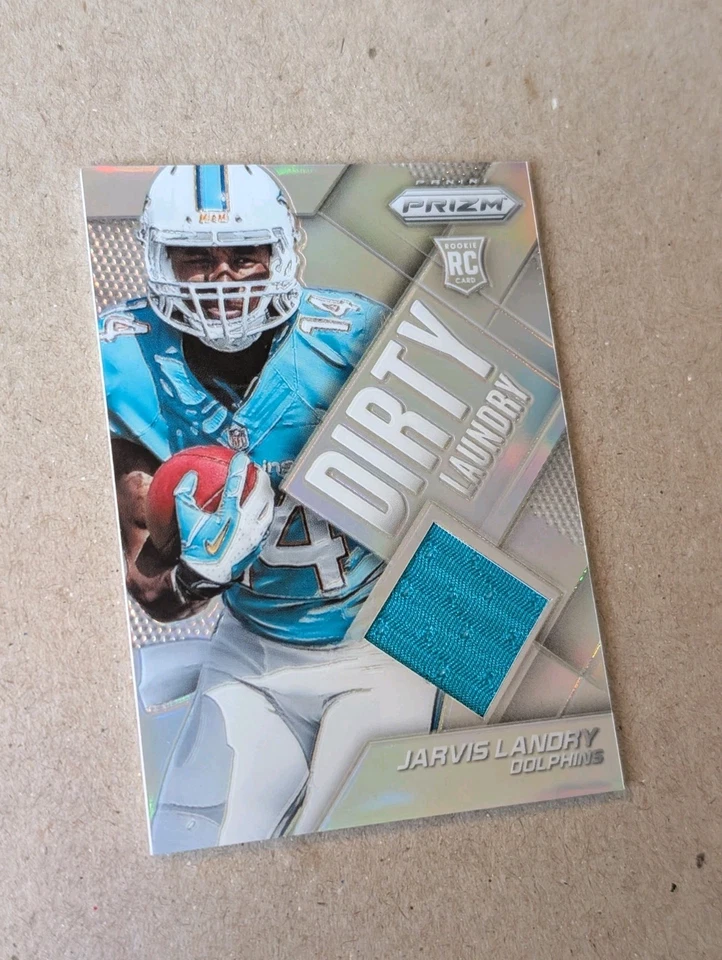 2014 Panini Prizm - Dirty Laundry Jarvis Landry #DL-JL Silver Prizm (MEM, RC) - Image 2 of 3