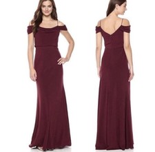 BHLDN Jenny Yoo collection Sabine bridesmaids dress hibiscus stretch crepe gown
