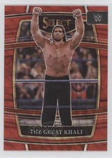 2022 Panini Select WWE Concourse Red Wave Prizm The Great Khali #29 17tg