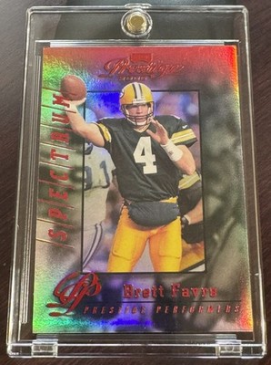 2000 BRETT FAVRE PLAYOFF PRESTIGE SPECTRUM MIRROR RED #74 (017/100) (D04)