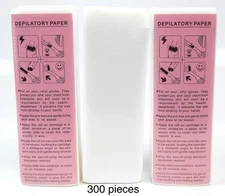 300 PCS EPILATING WAXING STRIPS HAIR REMOVAL DEPILATORY PAPER FOR ALL SKIN TYPES