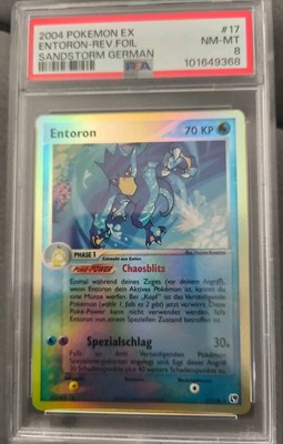 Pokemon Ex Entoron Rev. Foil  Sandstorm Deutsch POP 2