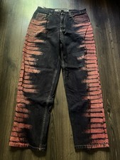 Retro Baggy Jeans Size 36 Vintage Y2K Skater Wide Leg Loose Fit Denim Pants 90s