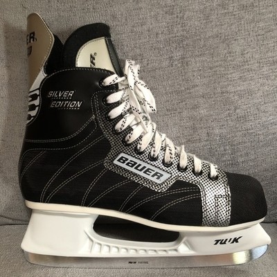 Bauer Hockey Skates Supreme Silver Edition SR Tuuk  Vintage  Size 10.0