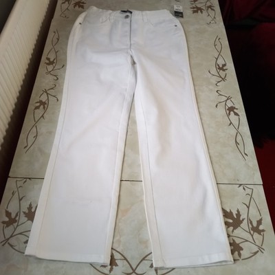 Bonmarche Jeans White Stretch Women's NEW  UK Size 10 BNWT