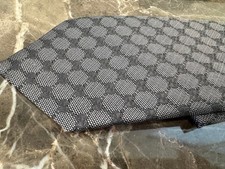 Gucci GG Pattern Sherry Line Tie Gray Unused Boxed