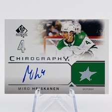 Miro Heiskanen Chirography Auto 💎 2024-25 SP Authentic C-MH Dallas Stars