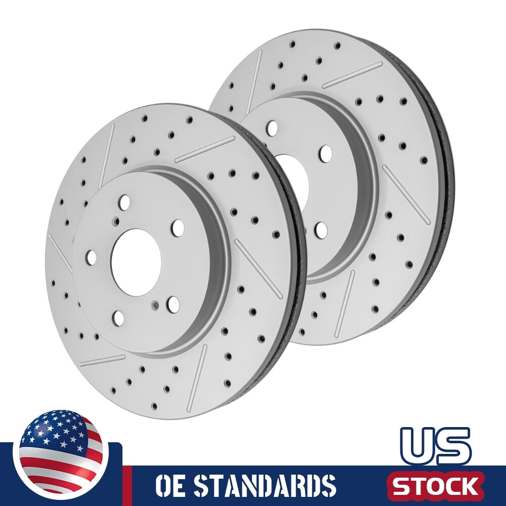 PM Auto Front Brake Disc Rotors For 2004-2010 Toyota Sienna – Vented, Direct Fit