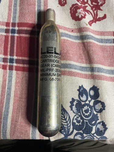 29gram Leland 4220-00-543-6693 Carbon Dioxide Cylinder CO2 Flotation Life Vest - Picture 2 of 5