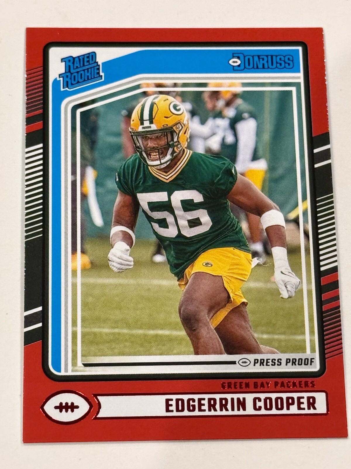 2024 Donruss Edgerrin Cooper Rated Rookie Red Press Proof