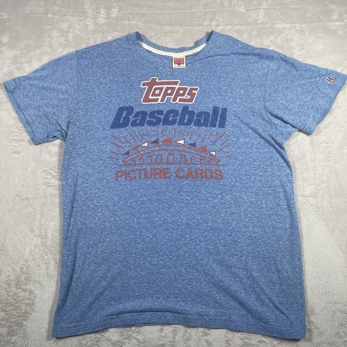 T-shirt Homage Topps Baseball Trading Cards homme XL vintage logo point unique États-Unis
